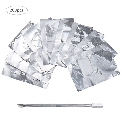 Lictin 200PCS Remover Foil Wraps del Rimuovere smalto gel per Unghie, Fogli... - Ilgrandebazar