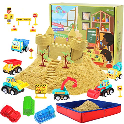 CROSOFMI Sabbia per Bambini 2 Sterline Magica Giochi Pieghevole Sabbiera...