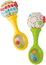 Carica l'immagine nel visualizzatore di Gallery, Fisher-Price Le Maracas per Neonati con Impugnature Soffici, Rafforza le Capacità Motorie e Sensoriali, Giocattolo per Bambini di 3 + Mesi, BLT33