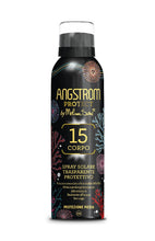 Carica l'immagine nel visualizzatore di Gallery, Angstrom Protect Spray Solare Trasparente, Protezione Solare Corpo 15, Spray Solare Limited Edition, Attiva e Prolunga l'Abbronzatura, Resistente all'Acqua, 150 ml