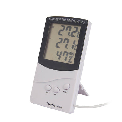 Elifestore - Igrometro Digitale con Schermo LCD, per casa, Parete, bianco - Ilgrandebazar