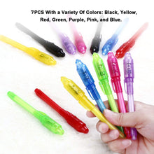 Carica l&#39;immagine nel visualizzatore di Gallery, DazSpirit 7Pcs Penna Magica con Luce Invisibile Inchiostro Penne Beige