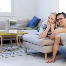 Carica l'immagine nel visualizzatore di Gallery, Mini Condizionatore Portatile, Raffrescatore Evaporativo, Umidificatore, Purificatore, Raffreddatore D'aria Climatizzatore Air Cooler con 3 Velocità 1/2/4H Timer per Casa, Ufficio, Camper