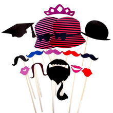 Carica l&#39;immagine nel visualizzatore di Gallery, Foonii 76 pcs photo booth props Accessori fai da te 76 pcs, Multicolore - Ilgrandebazar