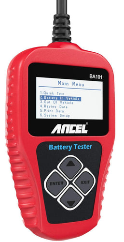 ANCEL BA101 Tester Batteria Auto Professionale 12V 100-2000 CCA BA101, - Ilgrandebazar