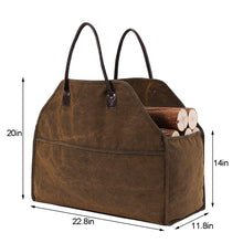 Carica l&#39;immagine nel visualizzatore di Gallery, Trasportatore di tronchi tela 23.6&quot; x 10.6&quot; x 11.6&quot; inches, Marrone - Ilgrandebazar