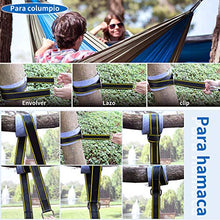 Carica l'immagine nel visualizzatore di Gallery, Aoweika 2 Pezzi Cinghie per Amaca All'aperto, da Giardino,...