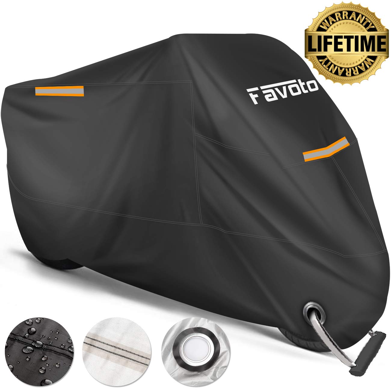 Copertura Per Moto 245x105x160cm - Telo Impermeabile 210D Oxford, Antifurto, Parabrezza Alto - Foto 2