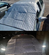 Carica l'immagine nel visualizzatore di Gallery, Ezlife Copertura Parabrezza Auto Inverno 720g Ultra Spessa Magnetico Protezione Parabrezza Antighiaccio Antigelo Telo Copri Parabrezza Auto Adatto SUV Ghiaccio Gelo 189x120cm