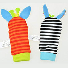 Carica l'immagine nel visualizzatore di Gallery, Baby Rattle Neonato Sonagli Calzini da Polso a Sonaglio per Bambini, Simpatici Animaletti Developmental Soft Toys Bambole per Neonati Neonato, 4 PACK
