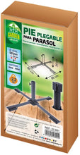 Carica l'immagine nel visualizzatore di Gallery, Aktive 53991 - Base ombrellone Pieghevole di Metallo 86x86x34 cm - Colore Nero