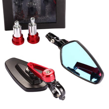 Carica l&#39;immagine nel visualizzatore di Gallery, Yizhet Universale 7/8&quot; 22mm Specchio Moto, Retrovisore CNC Alluminio Rosso - Ilgrandebazar