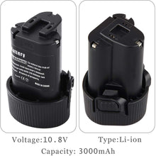 Carica l&#39;immagine nel visualizzatore di Gallery, [2-Pacco]Dosctt 3000mAh Batteria Sostituzione per Makita BL1013 10,8V BL 1013