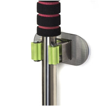 Carica l&#39;immagine nel visualizzatore di Gallery, Yizhet 2 PCS Multifunzione Scopa Mop Titolare scope a muro 2 PCS, Verde - Ilgrandebazar