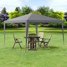 Carica l'immagine nel visualizzatore di Gallery, casa.pro] Gazebo da Giardino 300 x 300 x 255 cm Tenda da Giardino Struttura in Acciaio Pieghevole Impermeabile Grigio Scuro