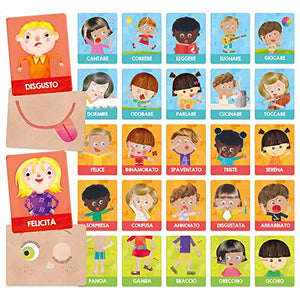 Headu Flashcards Montessori Emozioni e Azioni, IT23103