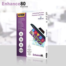 Carica l&#39;immagine nel visualizzatore di Gallery, Fellowes 5306114 Pouches Di Plastificazione per Documenti, Formato A4, 80 Micron, Confezione da 100 Pezzi