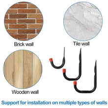 Carica l&#39;immagine nel visualizzatore di Gallery, BUZIFU 6 Pezzi Ganci da Parete per Garage, in Metallo...