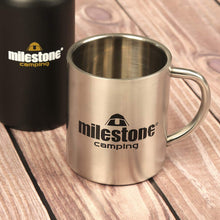 Carica l&#39;immagine nel visualizzatore di Gallery, Milestone - Tazza da Campeggio in Acciaio Inox, Colore 0,3 l, argento - Ilgrandebazar