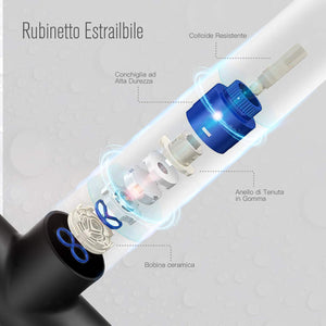 Rubinetto da Cucina, Dalmo - DAKF8F, Miscelatore Cucina con Doccetta...