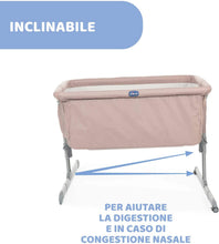 Carica l'immagine nel visualizzatore di Gallery, Chicco Next2Me Collection 2021 Culla Neonato Fianco Letto per Cosleeping con Materasso, Spondina Abbattibile, 6 Altezze, 2 Ruote e Borsa da Viaggio, 0-6 Mesi, 9 Kg, Beige Beige/Bianco New Collection