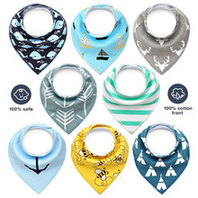 Carica l&#39;immagine nel visualizzatore di Gallery, Bavaglino Neonato Bambino, Lenbest 8-pack Unisex Bavaglini Bandana 100%... - Ilgrandebazar