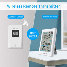 Carica l&#39;immagine nel visualizzatore di Gallery, Stazione meteorologica wireless con sensore esterno, stazione White