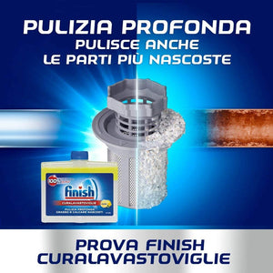 Finish Curalavastoviglie Additivo Lavastoviglie, Limone, 3 x 250 ml