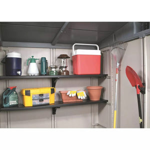 Keter 141678 - Kit di 2 ripiani, 6 ménsulas e ganci 49x19x127 cm, Multicolore - Ilgrandebazar