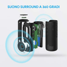 Carica l&#39;immagine nel visualizzatore di Gallery, Zamkol 5200mAh Altoparlante Bluetooth, 4.2 Cassa Wireless Speaker, IPX6 Portatile Stereo Speaker, Bluetooth &amp; AUX &amp; TWS connection, Speakers with bass radiator, per Smartphone, Computer, TV