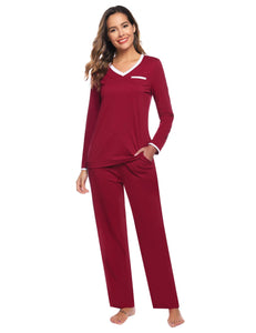 Aibrou Pigiama Donna, Lungo Donna Invernale, Pigiami Cotone Donna... - Ilgrandebazar