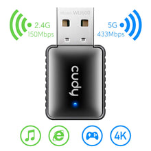 Carica l&#39;immagine nel visualizzatore di Gallery, Cudy Adattatore USB Scheda di Rete, 600Mbps Wifi AC 600 Mbit/s WLAN Stick - Ilgrandebazar