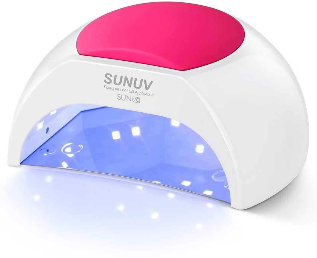 SUNUV SUN2C Lampada Unghie UV LED da 48W Manicure/Pedicure LED per Smalti in Gel,in Automatico Sensore Lampada LED unghie per LED UV Professionale per Manicure Sensore con 4 Timer Preimpostati