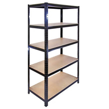 Carica l'immagine nel visualizzatore di Gallery, The Shopfitting Shop Heavy Duty 5 Livello Boltless Garage 1800X900X400, Black - Ilgrandebazar