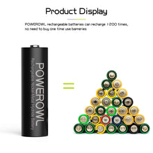 Carica l&#39;immagine nel visualizzatore di Gallery, Batterie AA Ricaricabili, POWEROWL 8 Pezzi 2800 8AA, Ricaricabili - Ilgrandebazar