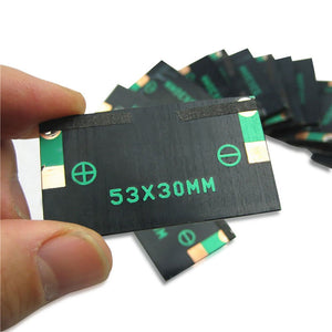 Set di 4 pezzi NUZAMAS 5V 30mA 53X30mm micro mini pannelli solari a pannello... - Ilgrandebazar
