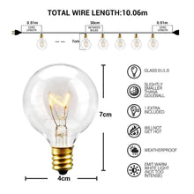 Carica l&#39;immagine nel visualizzatore di Gallery, Elegear Catena Luminosa Esterno 30+3 Filo Luci Catene Luminose - Ilgrandebazar