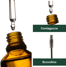 Carica l&#39;immagine nel visualizzatore di Gallery, Olio di Ricino per Ciglia Capelli (50ml) Siero Ciglia Allungante Pelle Unghie e Sopracciglia Allunga Rinforzante per Crescita Barba Castor Oil Olio di Ricino Puro Macadamia Argan Cheratina
