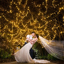 Carica l'immagine nel visualizzatore di Gallery, Luci Solari Esterno [3 Pacchi] 36m 360 LED Catena Luminosa Esterno Filo Luci Led Caldo Bianco 8 modalità Lucine da Esterno Decorative Per Matrimonio, Giardino, Natale, Patio Luci Decorative