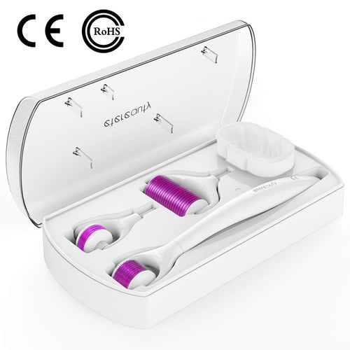 Dermaroller 3 in 1, ETEREAUTY 0.5mm Rullo Ago per la Derma Roller, bianco - Ilgrandebazar