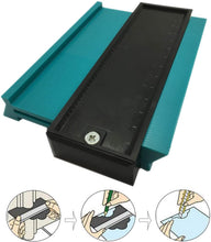 Carica l'immagine nel visualizzatore di Gallery, Gauge Contour, Yisscen Plastic Gauge Duplicator Profile Strumento di misura - 5 pollici / 127mm Template Arc Frame Laminate Tiling Edge Shaping (blu)