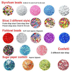 FEPITO 35 pcs Slime Kit per la preparazione fai da te di melma giocattolo,... - Ilgrandebazar