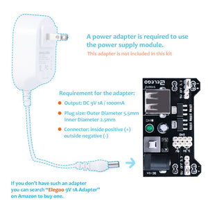 Elegoo Kit Elettronico con Breadboard di 830 Punti, Cavetti, Modulo Set A - Ilgrandebazar