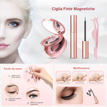 Carica l&#39;immagine nel visualizzatore di Gallery, Ciglia Magnetiche, eroaddict finte 3D naturali con 5 eyeliner... - Ilgrandebazar