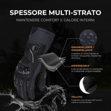 Carica l&#39;immagine nel visualizzatore di Gallery, Guanti Moto Invernali, da Impermeabili Touch Screen per L, Nero - Ilgrandebazar