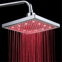 Carica l&#39;immagine nel visualizzatore di Gallery, DELIPOP, soffione per doccia quadrato con 12 LED, 20,3 cm, 3 Colours - Ilgrandebazar