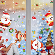 Carica l&#39;immagine nel visualizzatore di Gallery, Vetrofanie Natalizie 159 PZ, YOXISA Adesivi Natalizi per Finestre Riutilizzabili, Stickers Natalizi Rimovibile Statici in PVC, Vetrofanie Natale Contiene Fiocco di Neve, Natalizia Alci, Babbo Natale