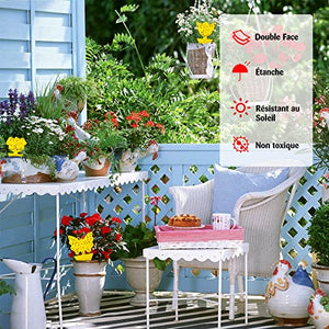 Blooven 30 PCS Moscerini Piante Interno Adesivi Gialli, Contro Moscerini, Afidi, Moscerini, Tripidi e Mosche Bianche, Parassiti - Moscerini Trappola Casa