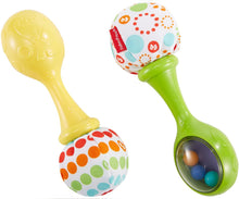 Carica l'immagine nel visualizzatore di Gallery, Fisher Price- Rattle And Rock Maracas Giocattolo per Neonati, BLT33 multicolore 1