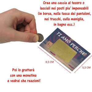 Gratta E Vinci Personalizzato Degli Innamorati Horus Creations Ti Amo Perché - Ilgrandebazar